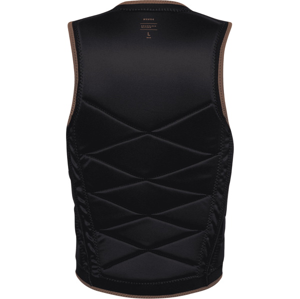 2026 Mystic Mens Outlaw Front Zip Wake Impact Vest 35005.240226 - Brown